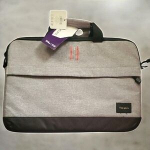 Targus Gray and Black Laptop Bag with Orange Accents Case